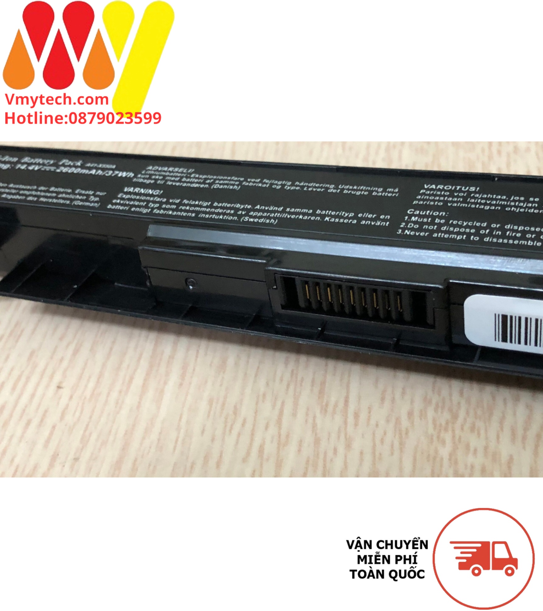Pin Asus Pin Asus X550E, A41-X550, X450, X450E, X450J, X450JF (OEM, Cắm trong)