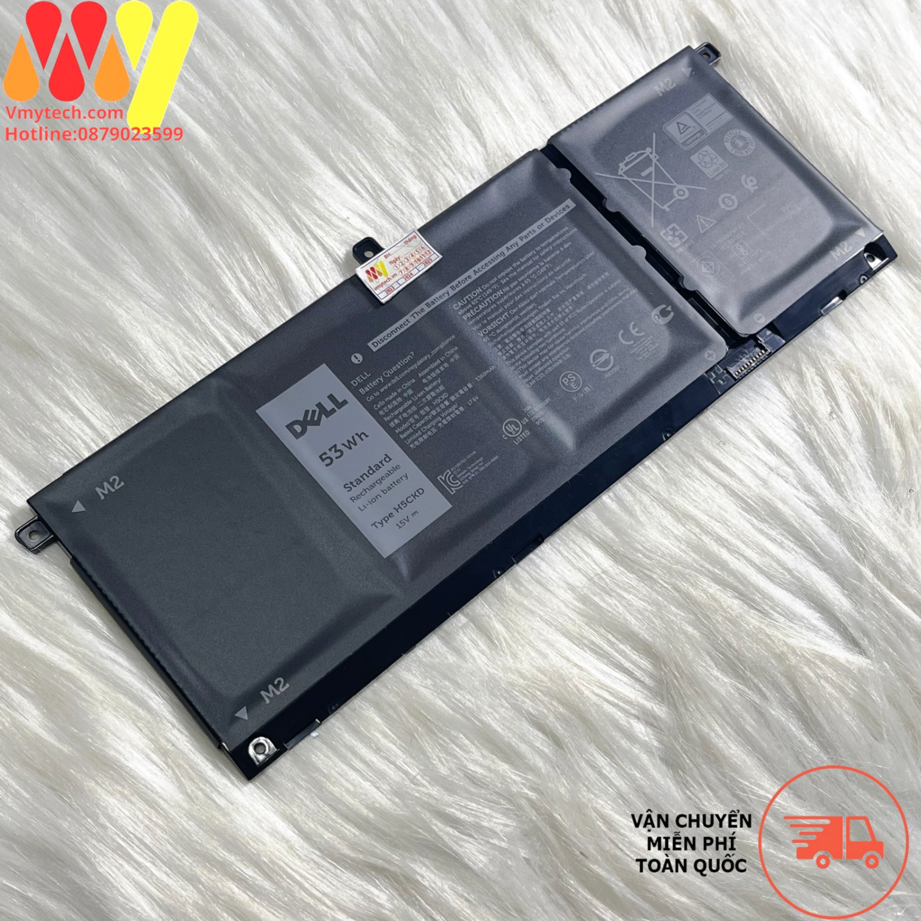 Pin laptop Dell Inspiron 5300 5400 5401 5402 5408 5409 5501 5508 7300 7405 7500, H5CKD (53W) JK6Y6 (40W)