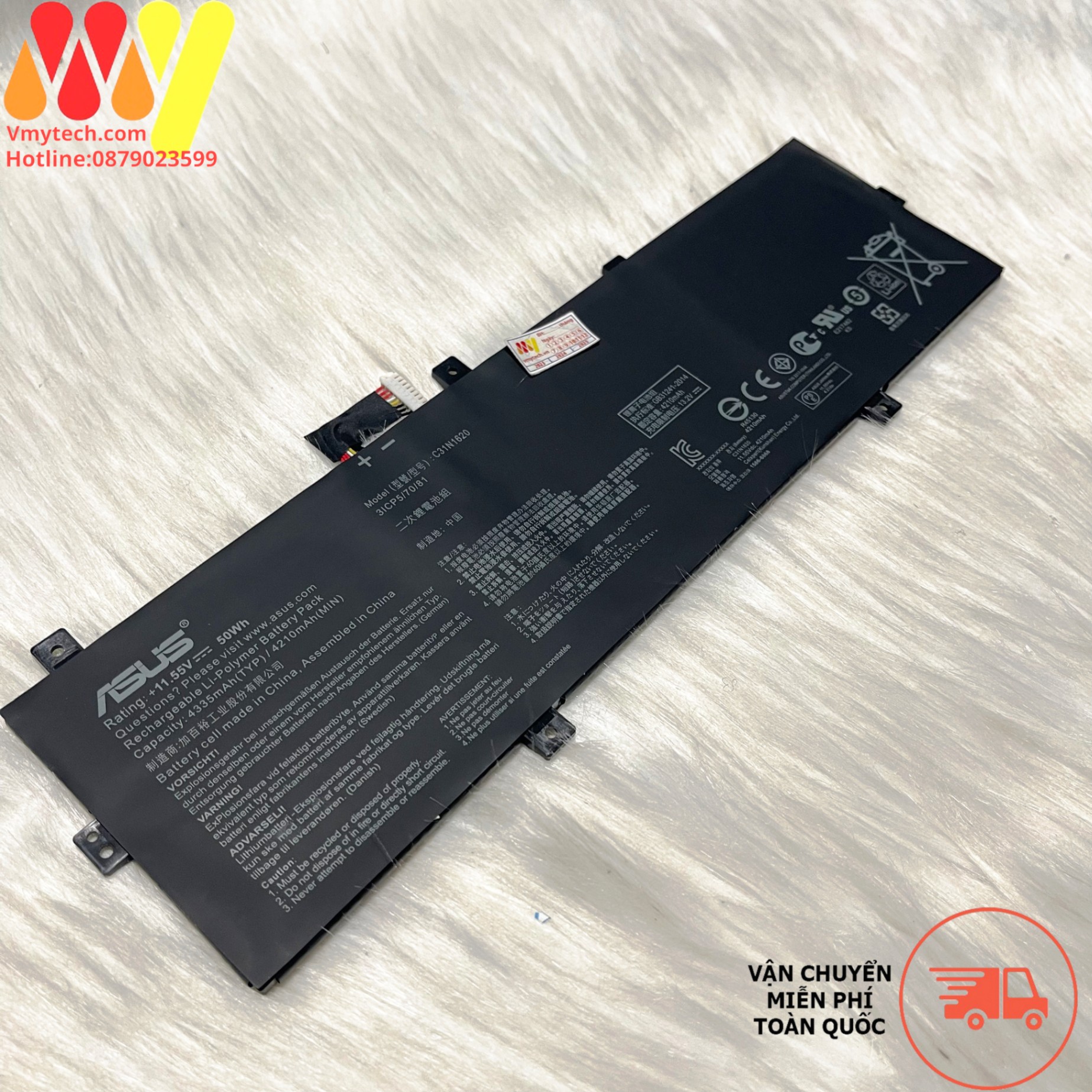 Pin laptop Asus Zenbook UX430 UX430U UX430UA UX430UAR UX430UN UX430UNR UX430UQ BX430 BX430UA C31N1620