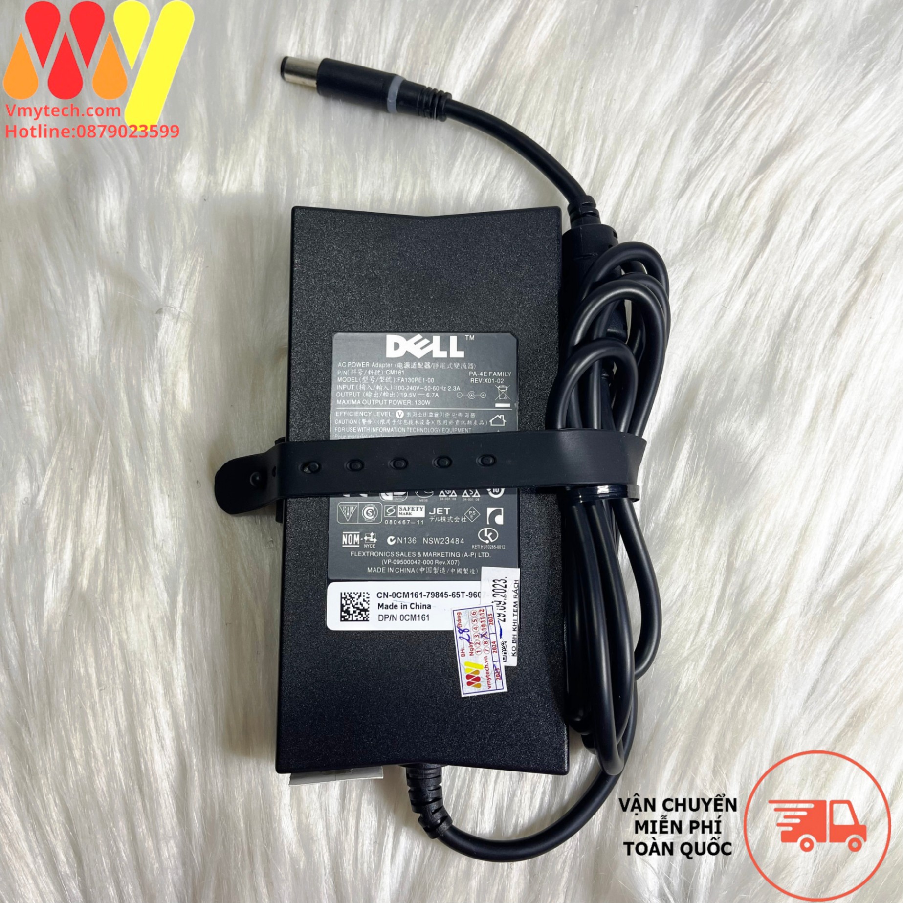 Sạc Laptop Dell Inspiron G3 3579 7577 P72F 7559 Kim to (130 Walt) zin