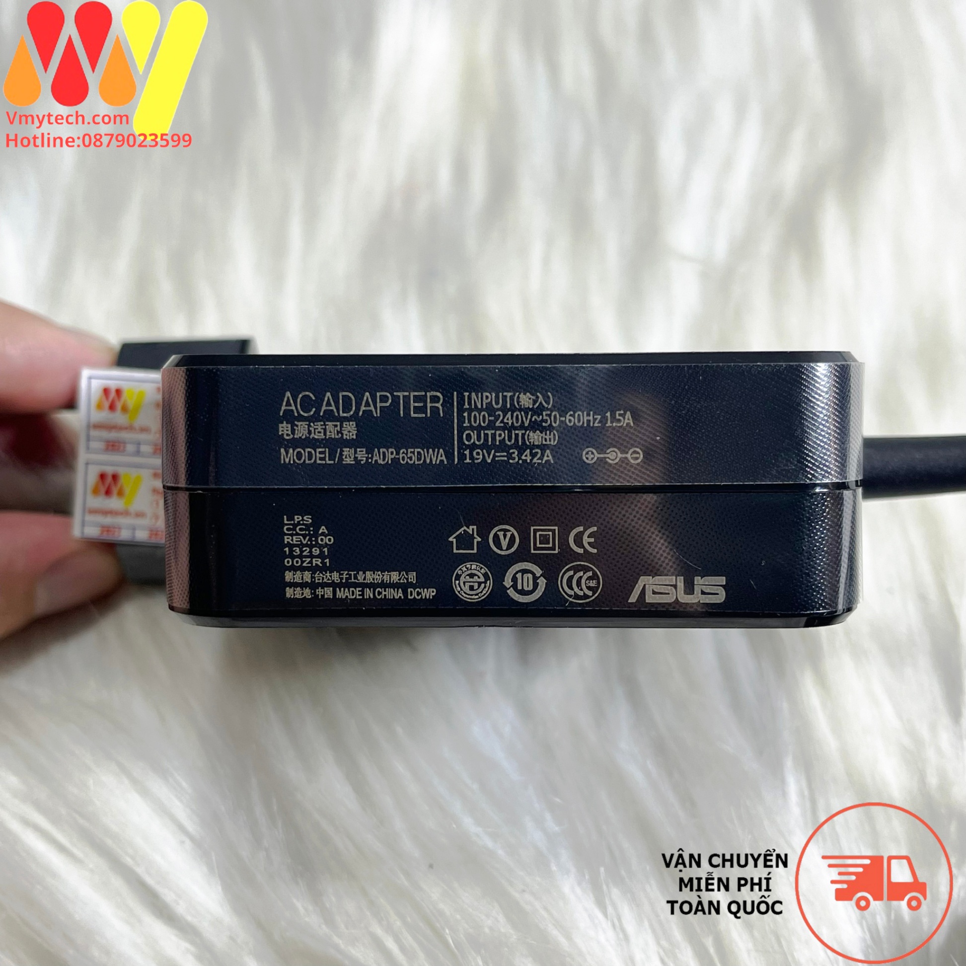 Sạc laptop Asus X501 X501A X501U X502 X502A X502CA X502C X550 CỦ VUÔNG CHÂN THƯỜNG