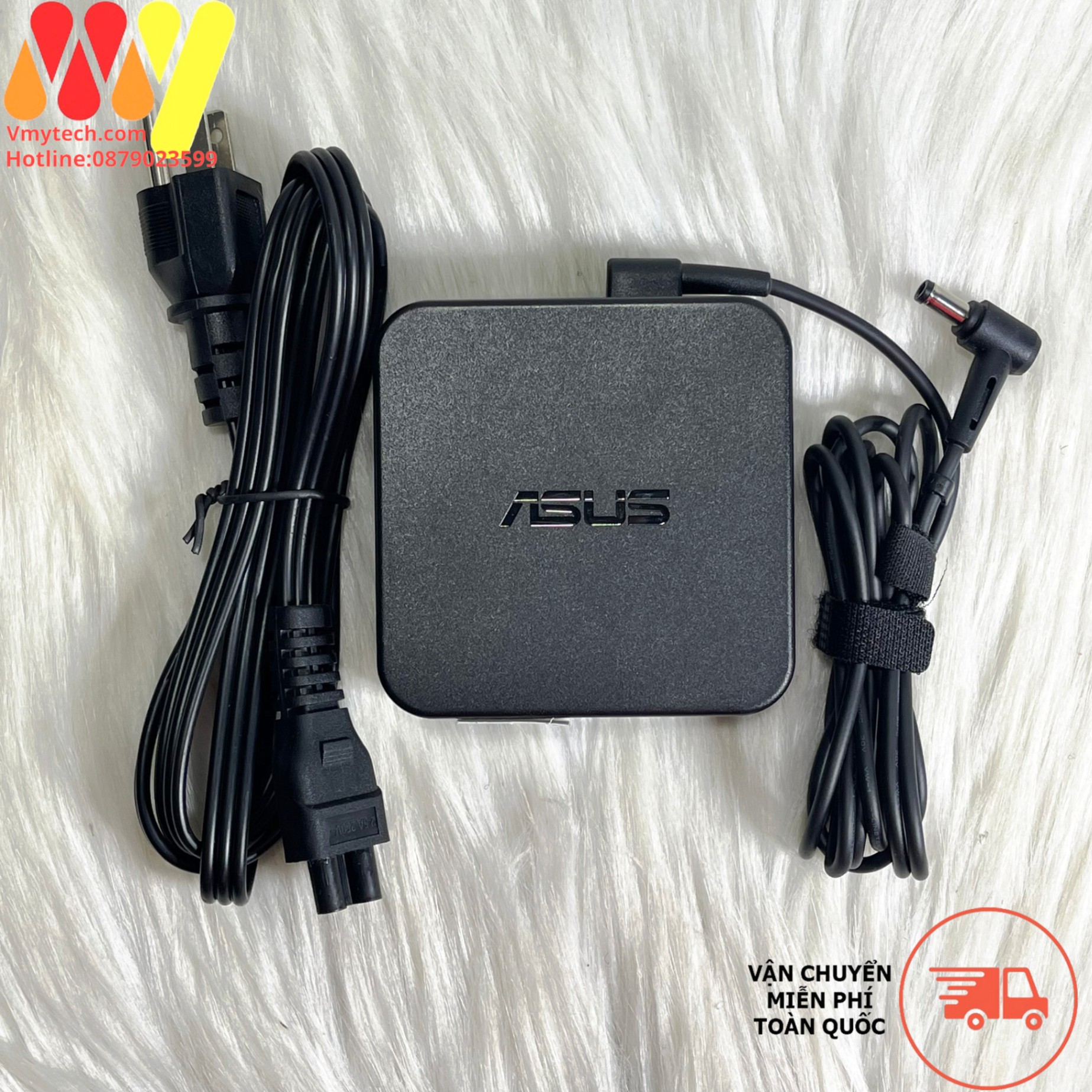 Thay Sạc Cho Laptop Asus 19.5V-4.74A(90W) Củ Vuông chân thường(5.5*2.5mm) loại Zin