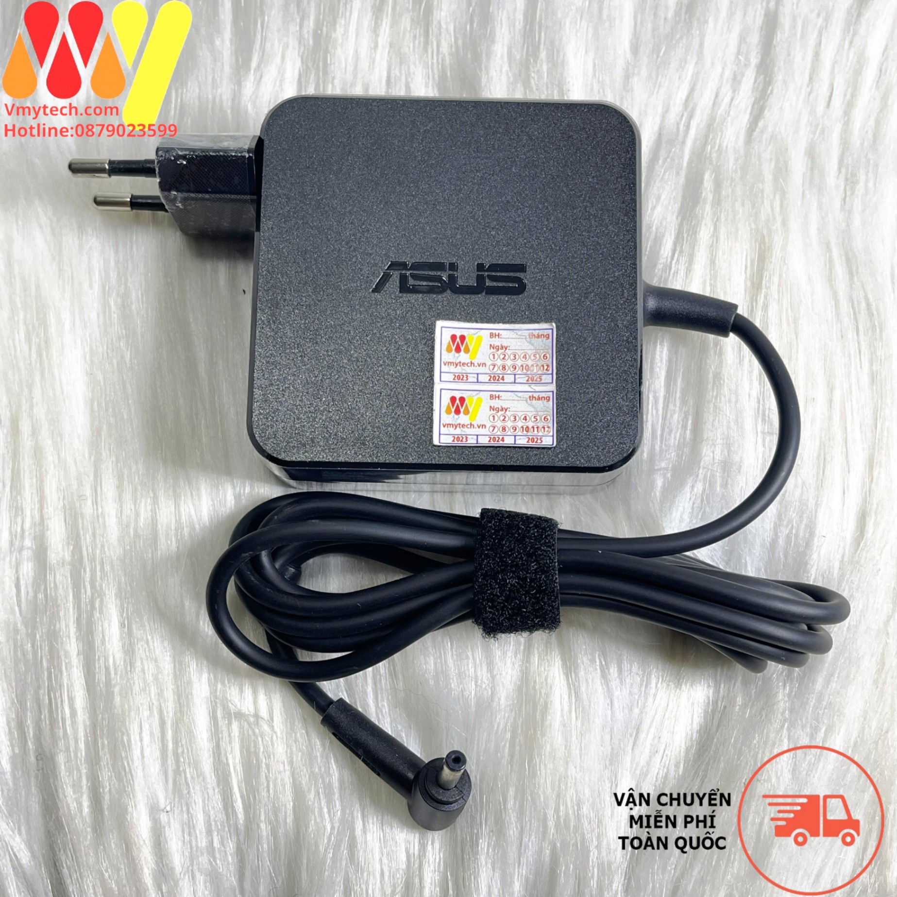 Sạc Laptop Asus 19.5V-3.42A(65W) chân nhỏ (4.0mm*1.35mm) Củ Vuông