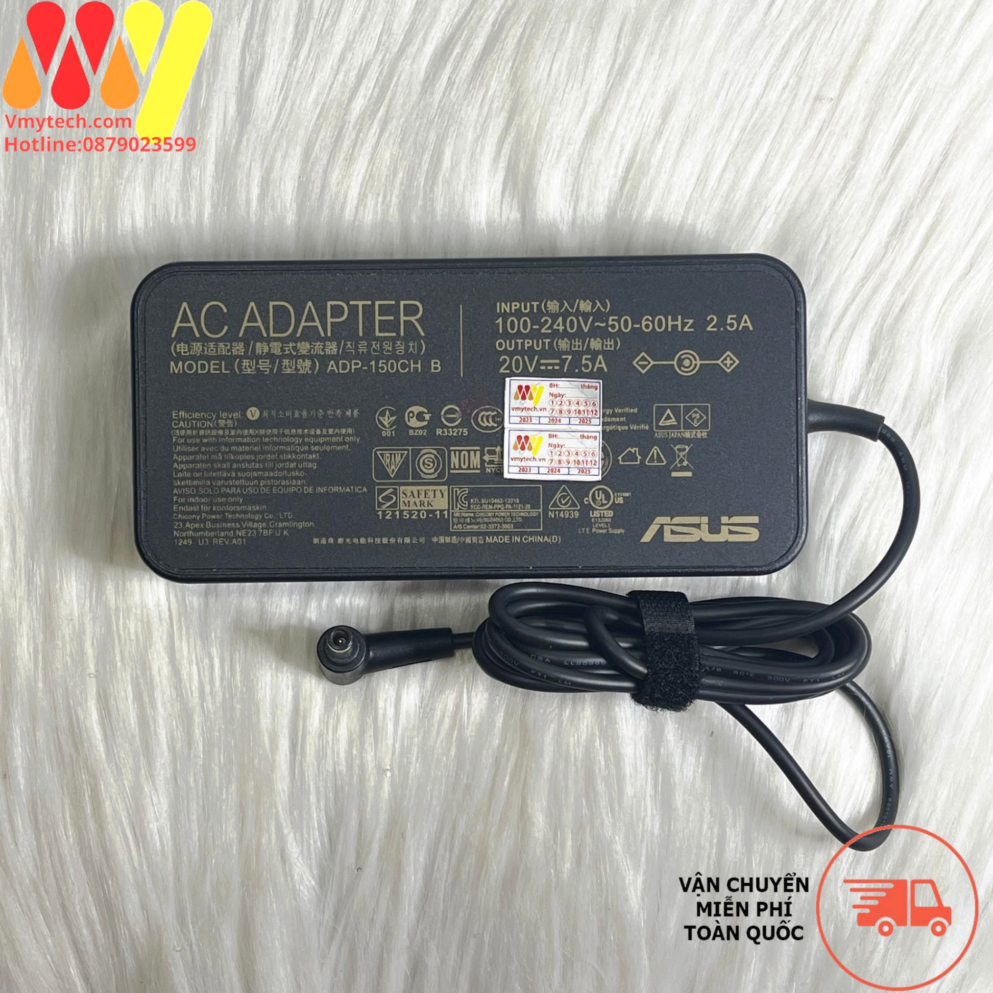 Sạc Laptop ASUS ADP-150CH B A18-150P1A (20V 7.5A 6.0*3.7mm) FX95G