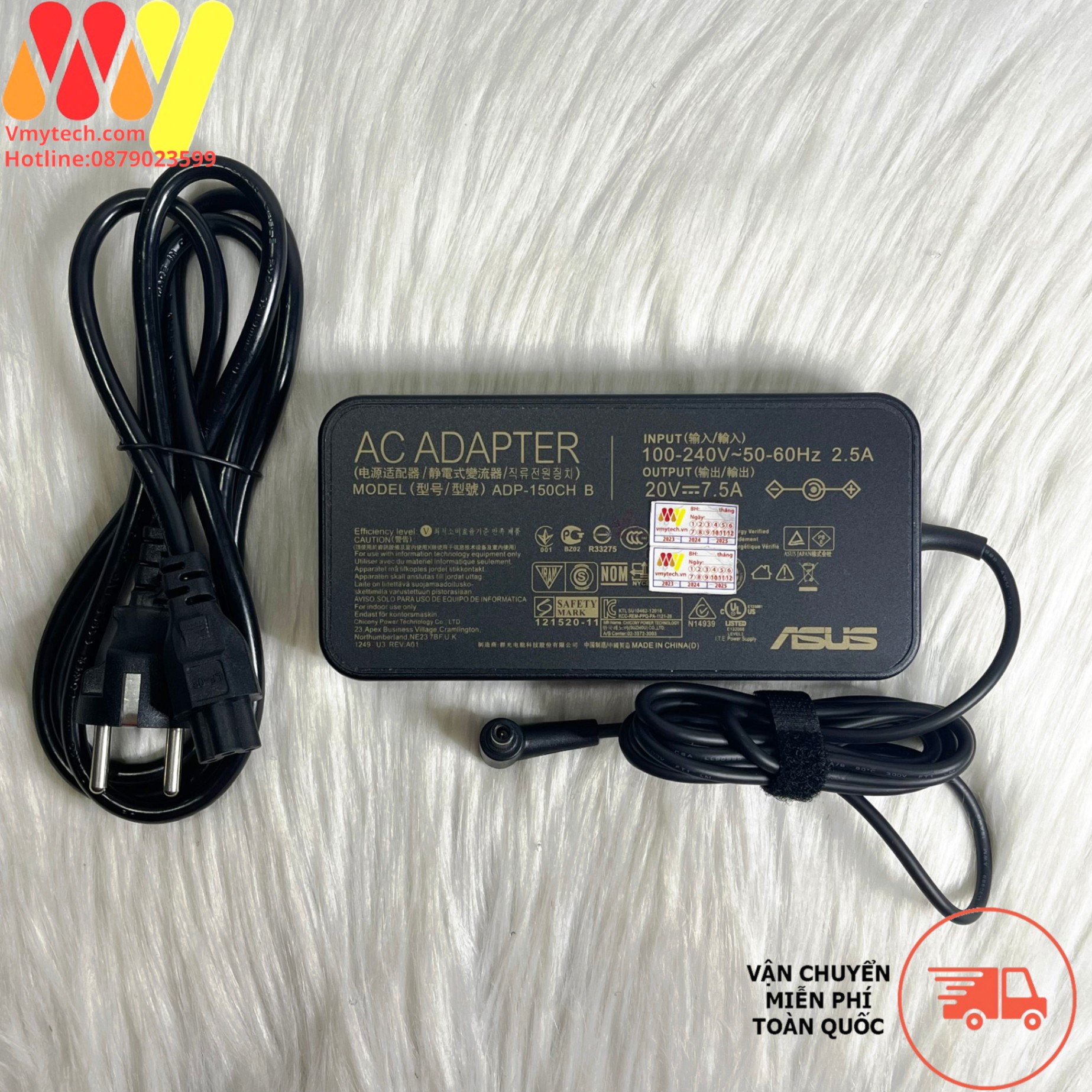 Sạc Laptop ASUS ADP-150CH B A18-150P1A (20V 7.5A 6.0*3.7mm) FX95G