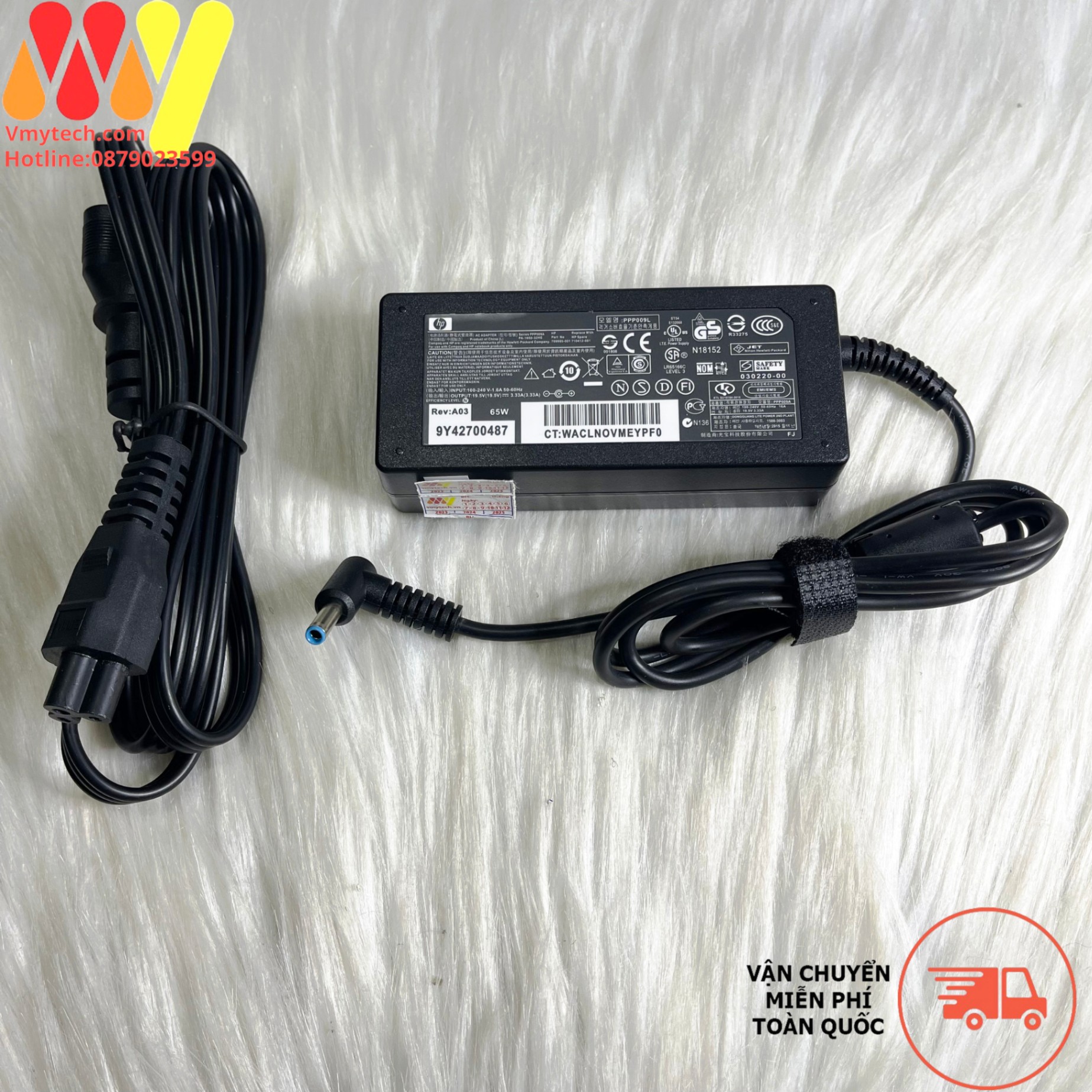 Hp 19V - 3.33A chân kim xanh nhỏ