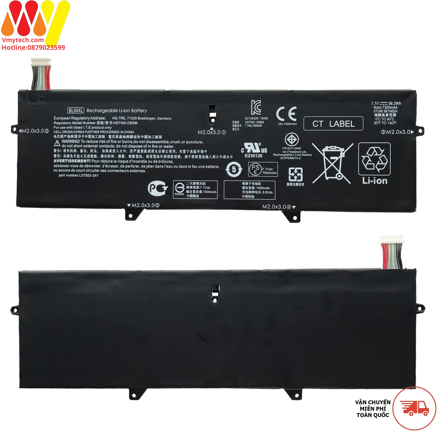 HP EliteBook X360 1040 G5, X360 1040 G6 Series HSTNN-DB8M HSTNN-UB7N BL04XL