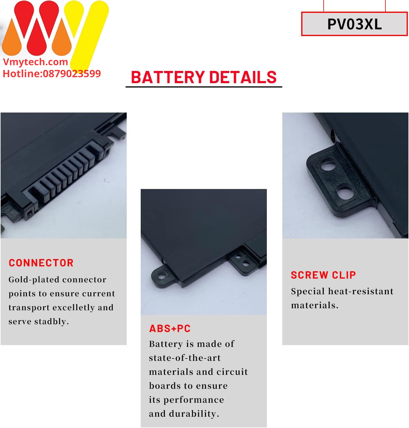 HP Pavilion 13-BB 14-DV 14-DK 15-EH 14M-DW HSTNN-LB8S PP03XL PV03XL