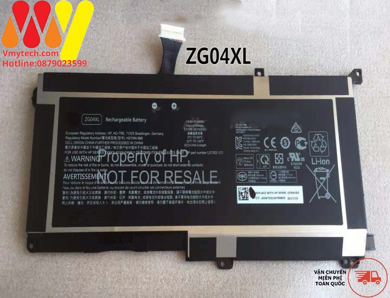 Pin laptop HP Elitebook 1050 G1 ZBook Studio G5 X360 G5 Series Laptop HSTNN-IB8H HSTNN-1B8H HSN-Q11C ZGO6XL