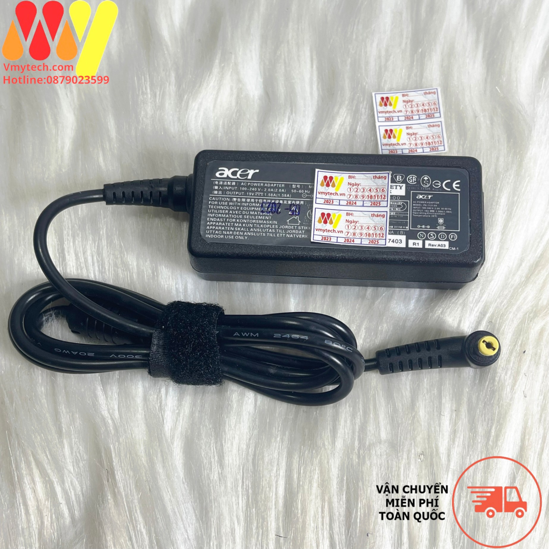 ACER MINI 19V - 1.58A (30W) Chân Thường 5.5 * 2.5mm