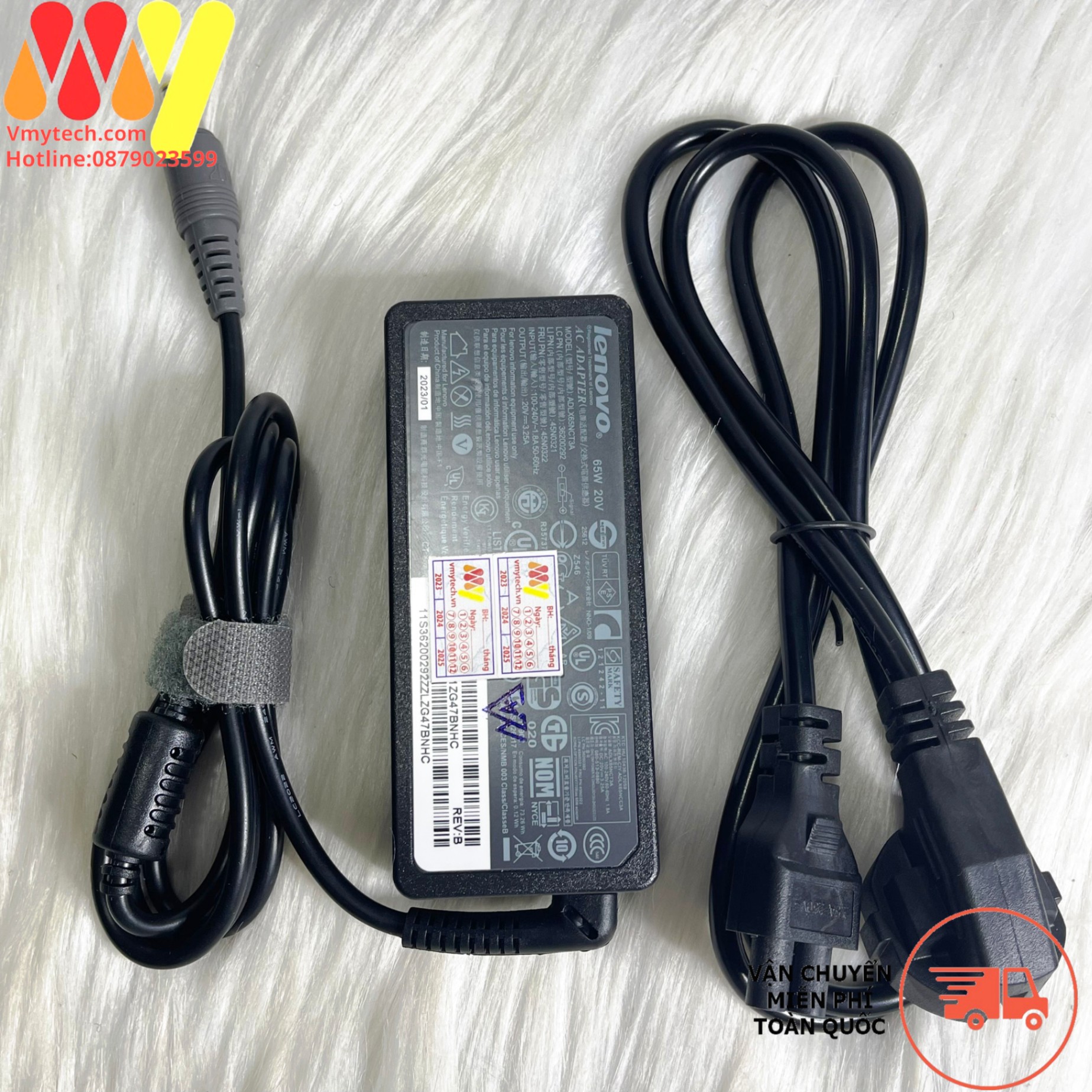 Lenovo 20V - 3.25A 65W chân kim to7.9x5.5mm ZIN
