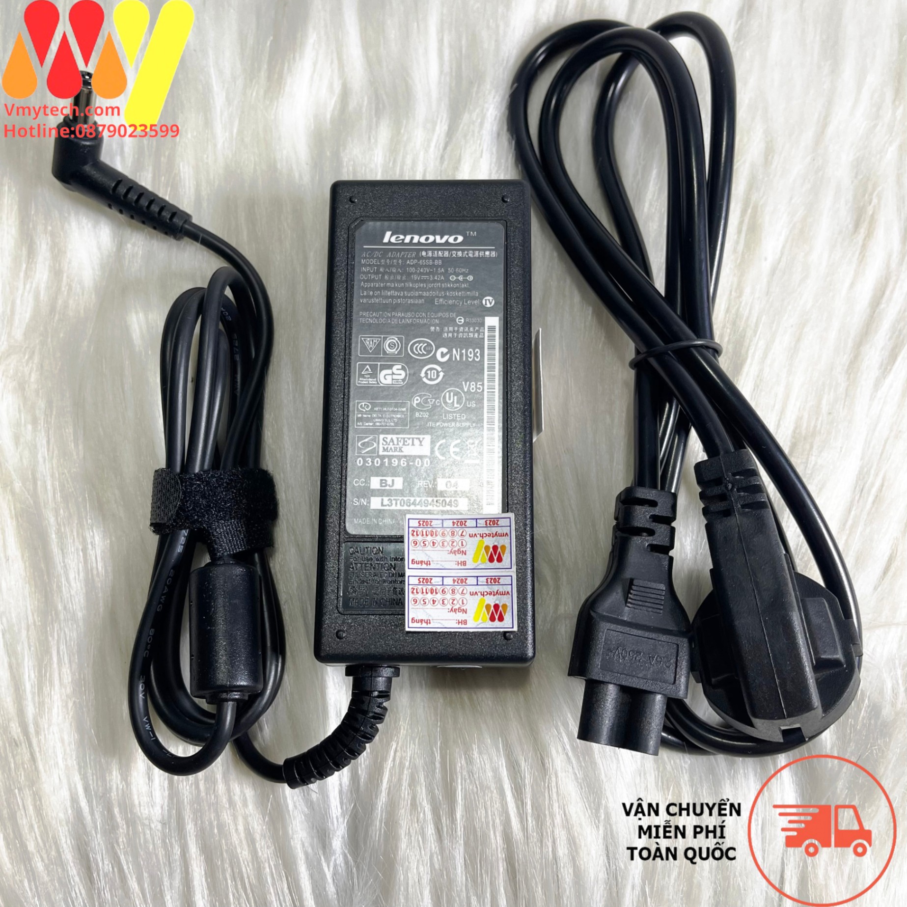 Lenovo 19v - 3.42A 65w Chân Thường 5.5mm*2.2mm - Loại ZIN
