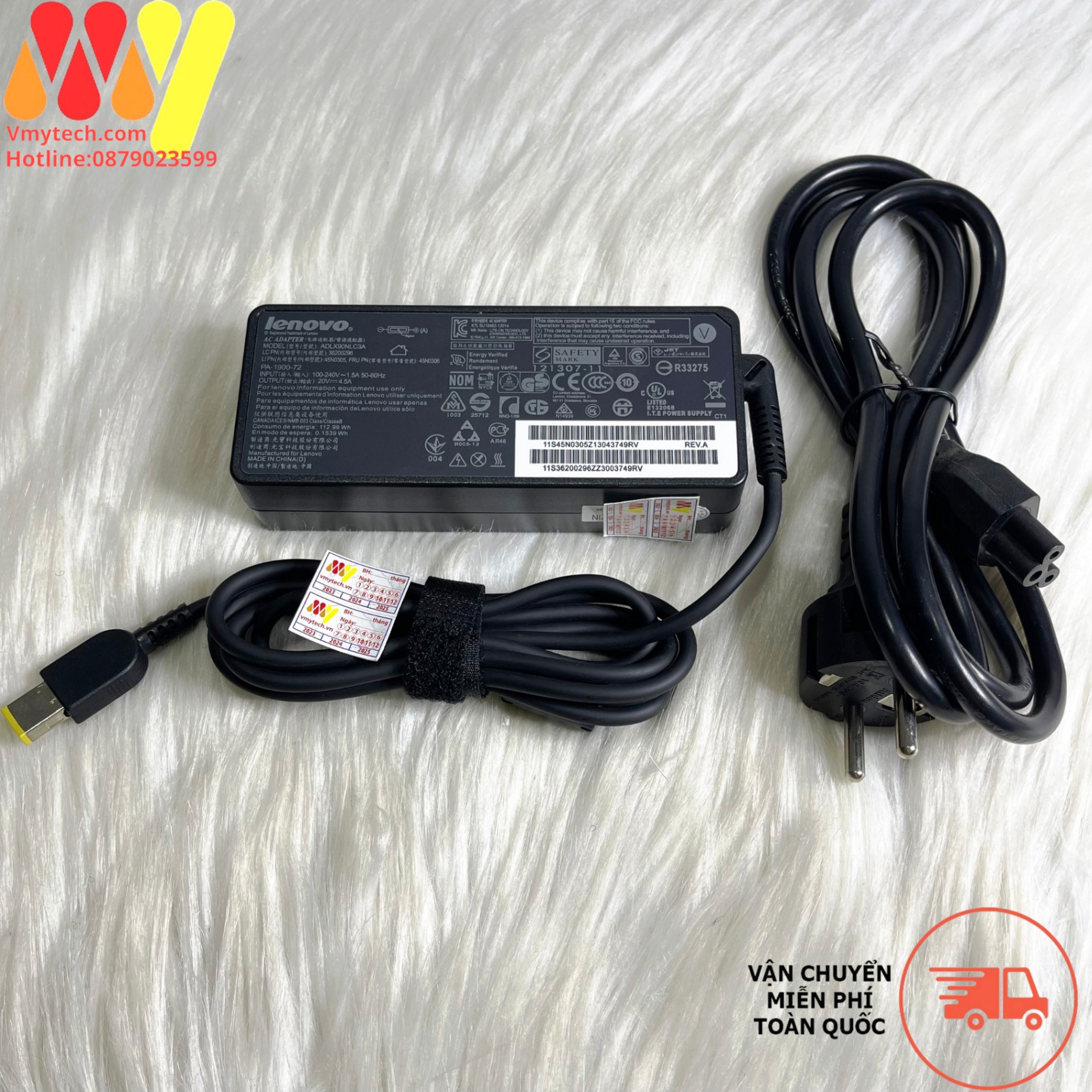 Lenovo 20-4.5A 90w chân USB ZIN