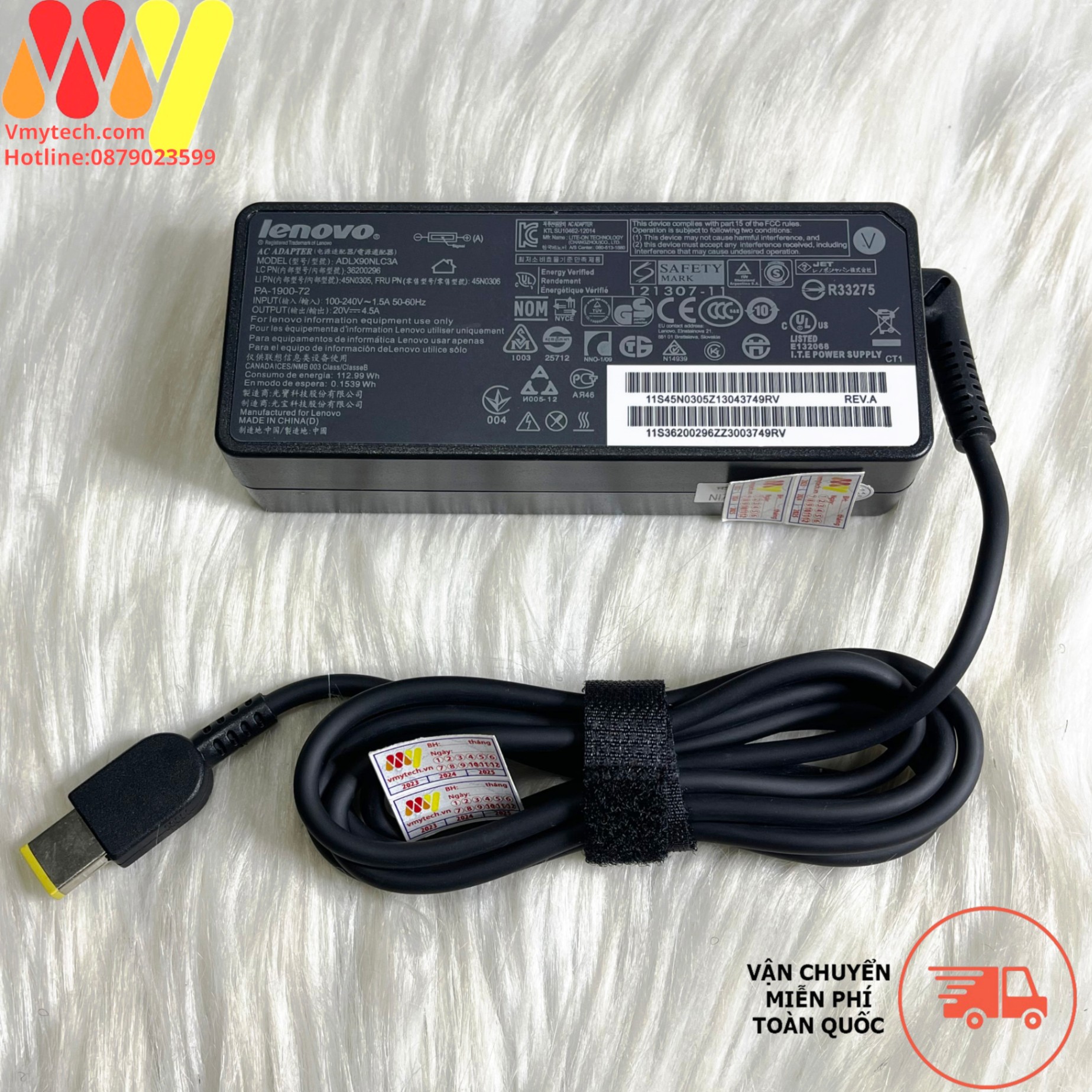 Lenovo 20-4.5A 90w chân USB ZIN