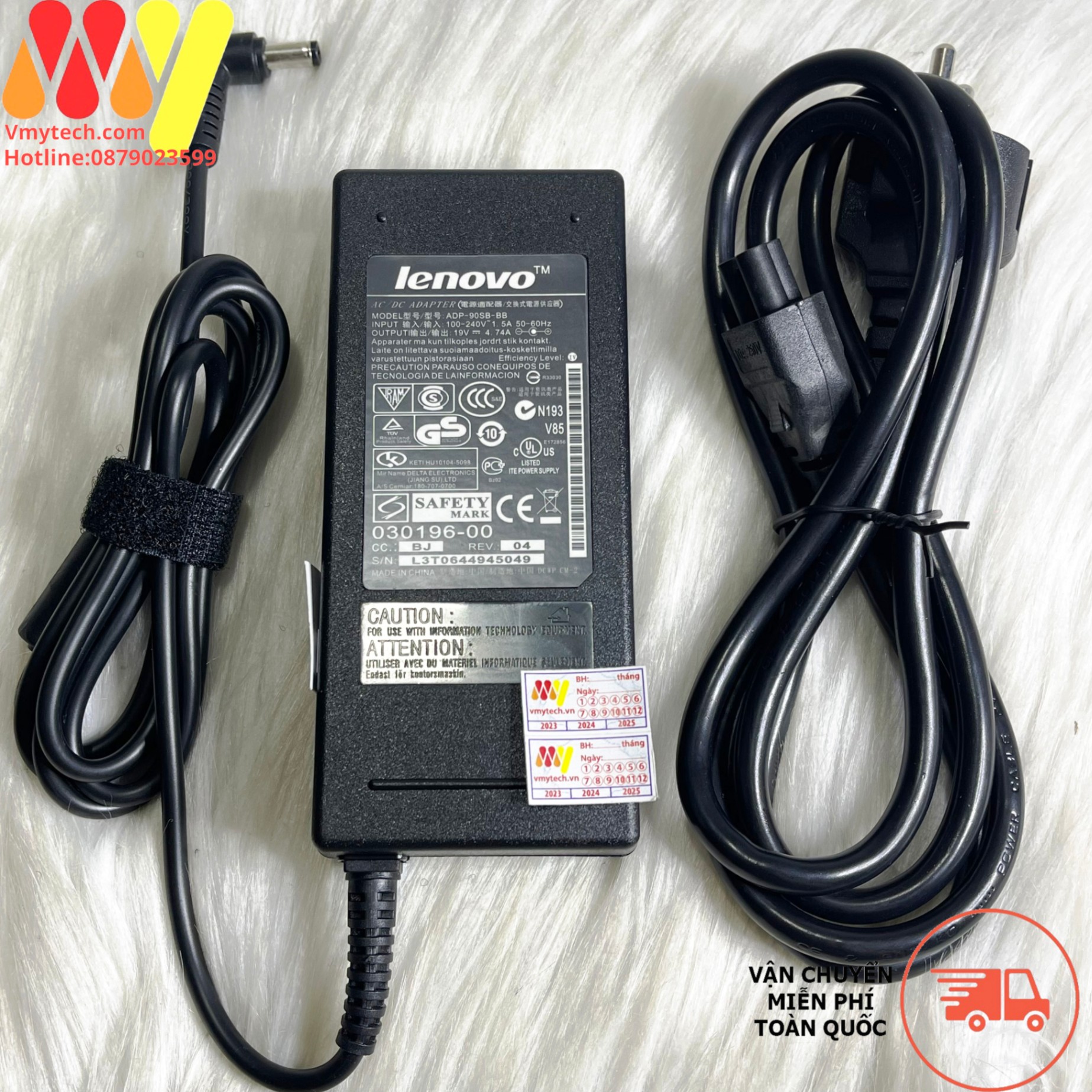 Lenovo 19V-4.74A 90W chân Thường 5.5mm*2.2mm ZIN
