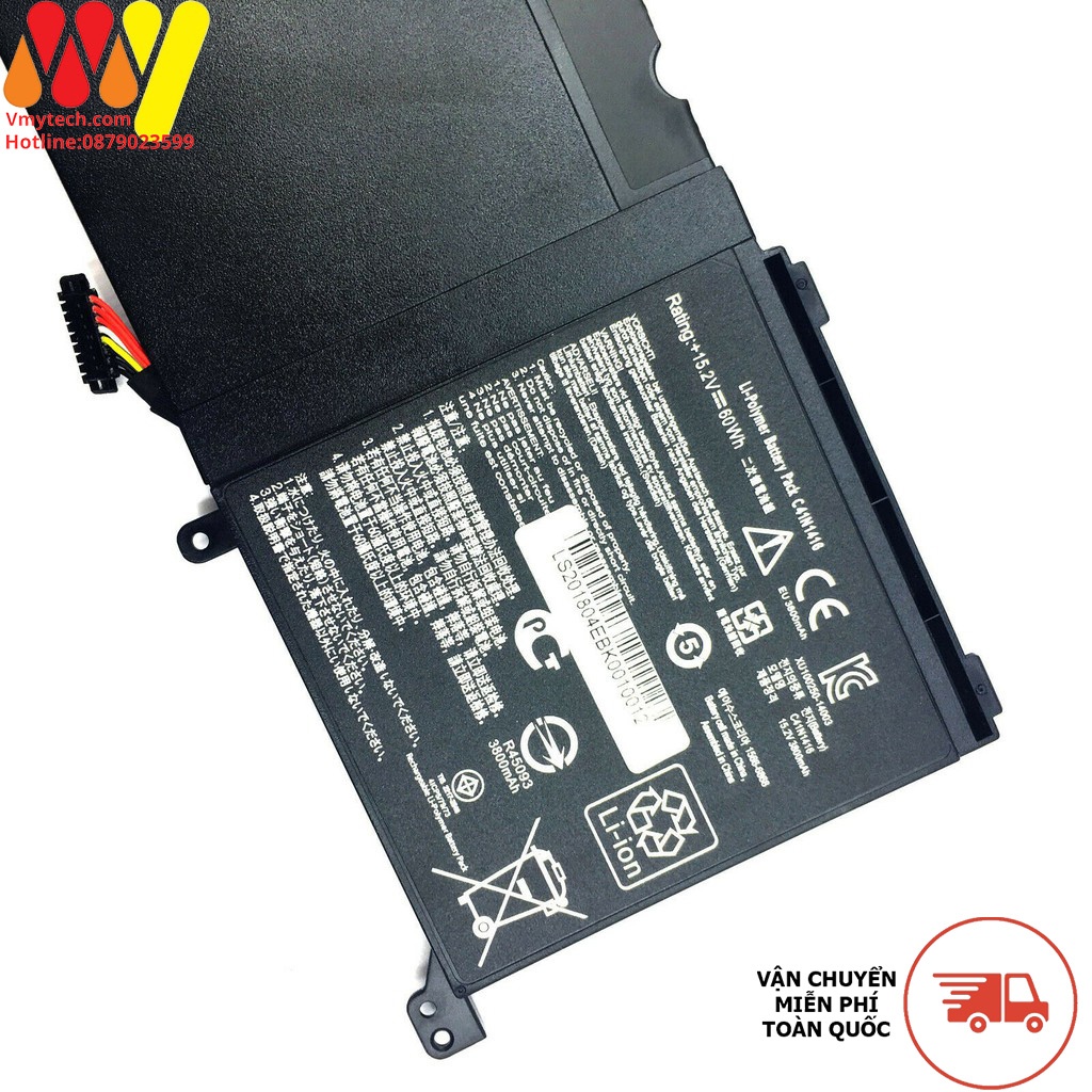 Pin ASUS C41N1416,UX501J UX501L G501 G601J N501L,c32n1415