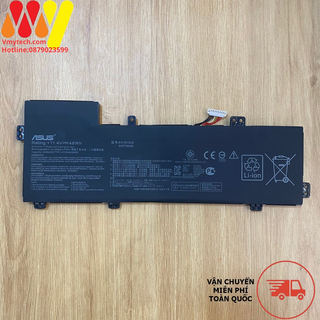Laptop Asus Zenbook UX510 UX510UW UX510UW-1A UX510UW-RB71 UX510UX B31N1534