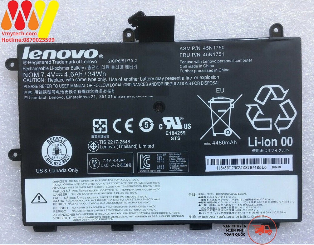 PIN LENOVO 45N1750 Yoga 11E 45N1751 45N1748 45N1749