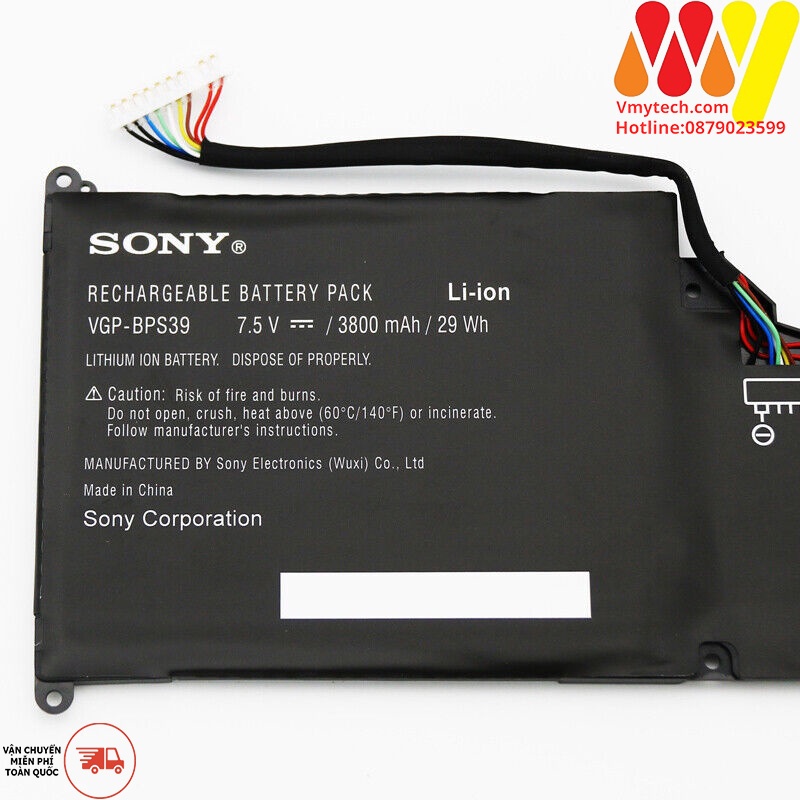SONY VGP-BPS39 cho laptop Sony Vaio Tap 11 SVT11 215CW SVT11213CXW SVT112A2WW