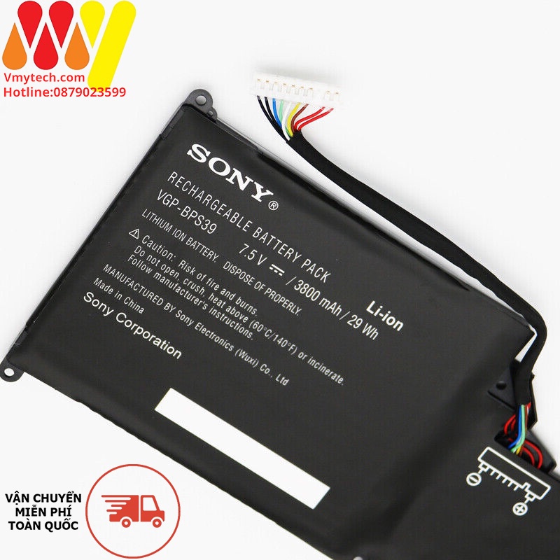 SONY VGP-BPS39 cho laptop Sony Vaio Tap 11 SVT11 215CW SVT11213CXW SVT112A2WW