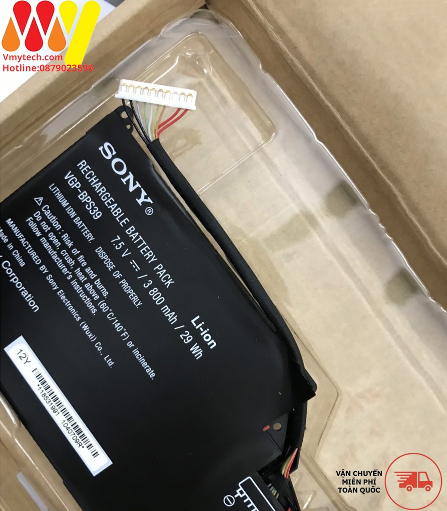 SONY VGP-BPS39 cho laptop Sony Vaio Tap 11 SVT11 215CW SVT11213CXW SVT112A2WW
