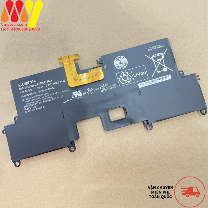 Pin laptop Sony VGP-BPS37 SVP1121 (Pro 11) SVP11227SCB SVP11214CXB
