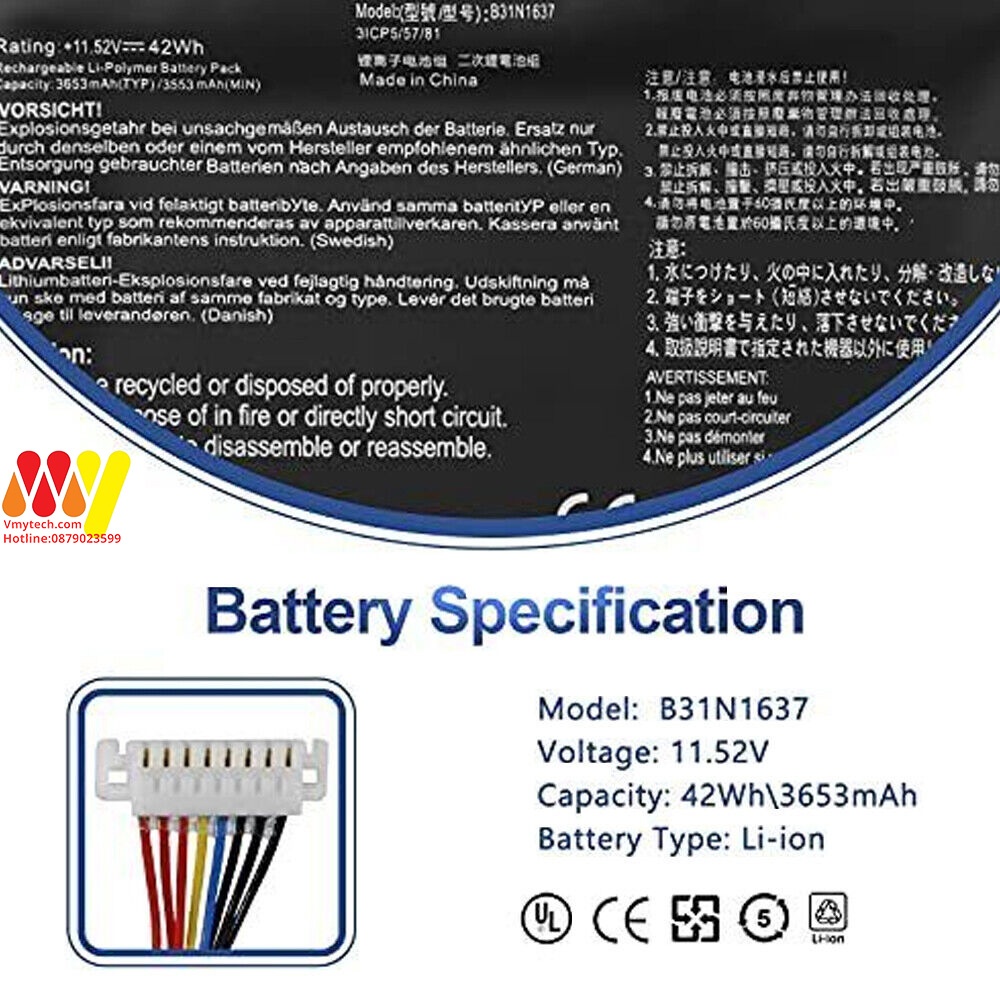 ASUS B31N1503 BNA-WB-P10483