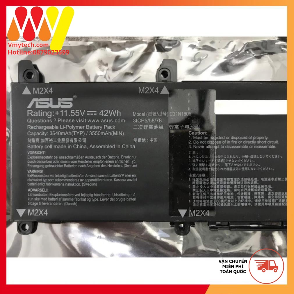 Pin ASUS C31N1806 C31PIJ1 VivoBook S330F S330UA X330UA X330FL K330