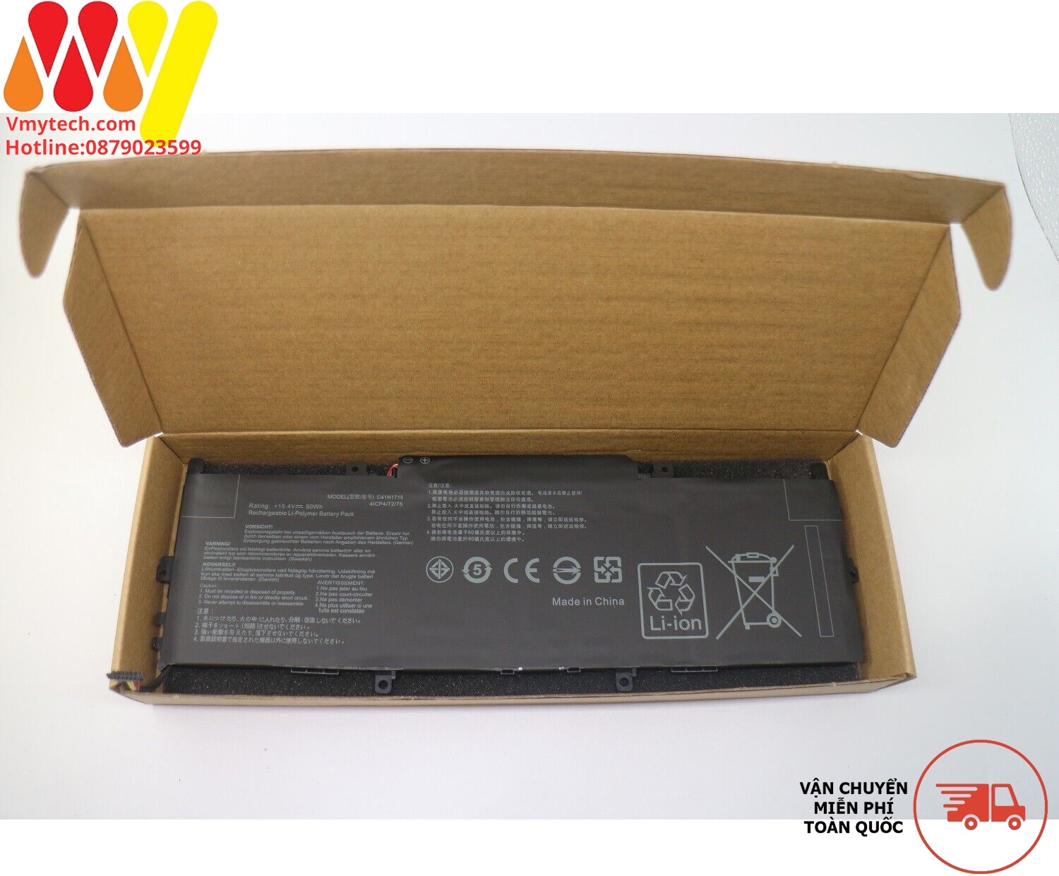 Pin ASUS C41N1715 Asus Zenbook 13 UX331UA UX331UN UX331FN U3100FN