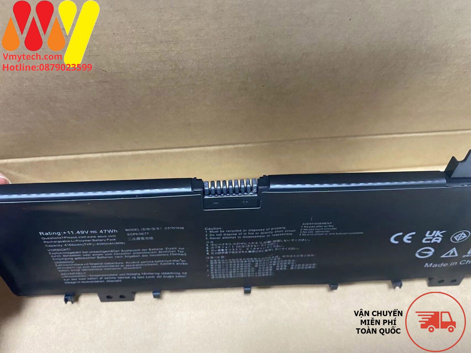 C31N1636 ASUS VivoBook Pro M580V X580VD X580GD N580VD