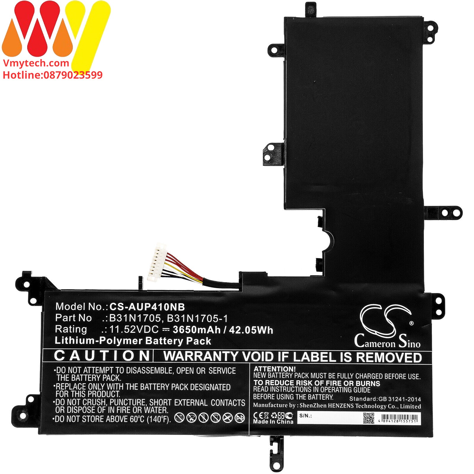 Asus Flip 14 TP410UA TP410UR TP410UF UX331UA UX460UA Q405UA, B31N1705