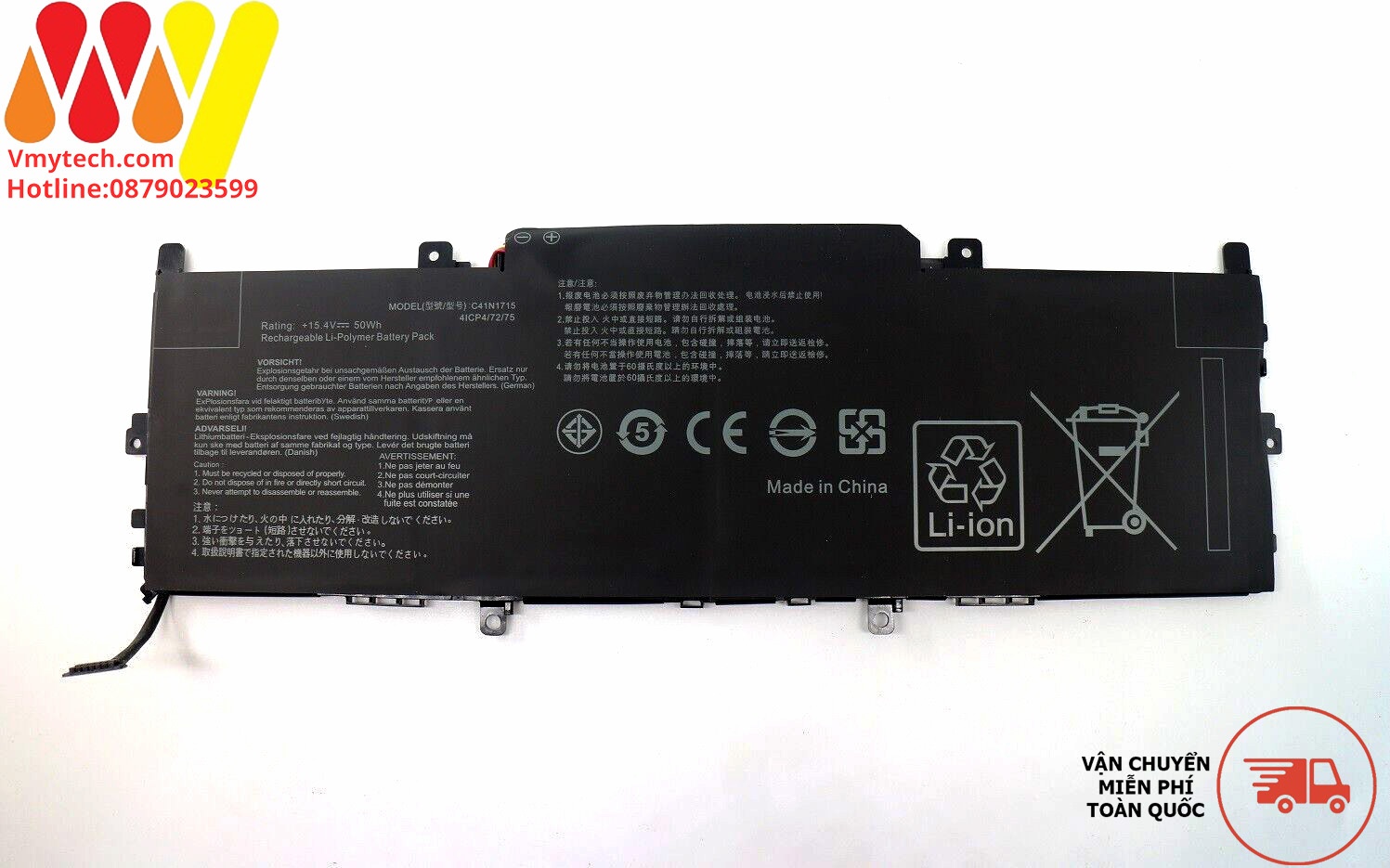 Pin ASUS C41N1715 Asus Zenbook 13 UX331UA UX331UN UX331FN U3100FN