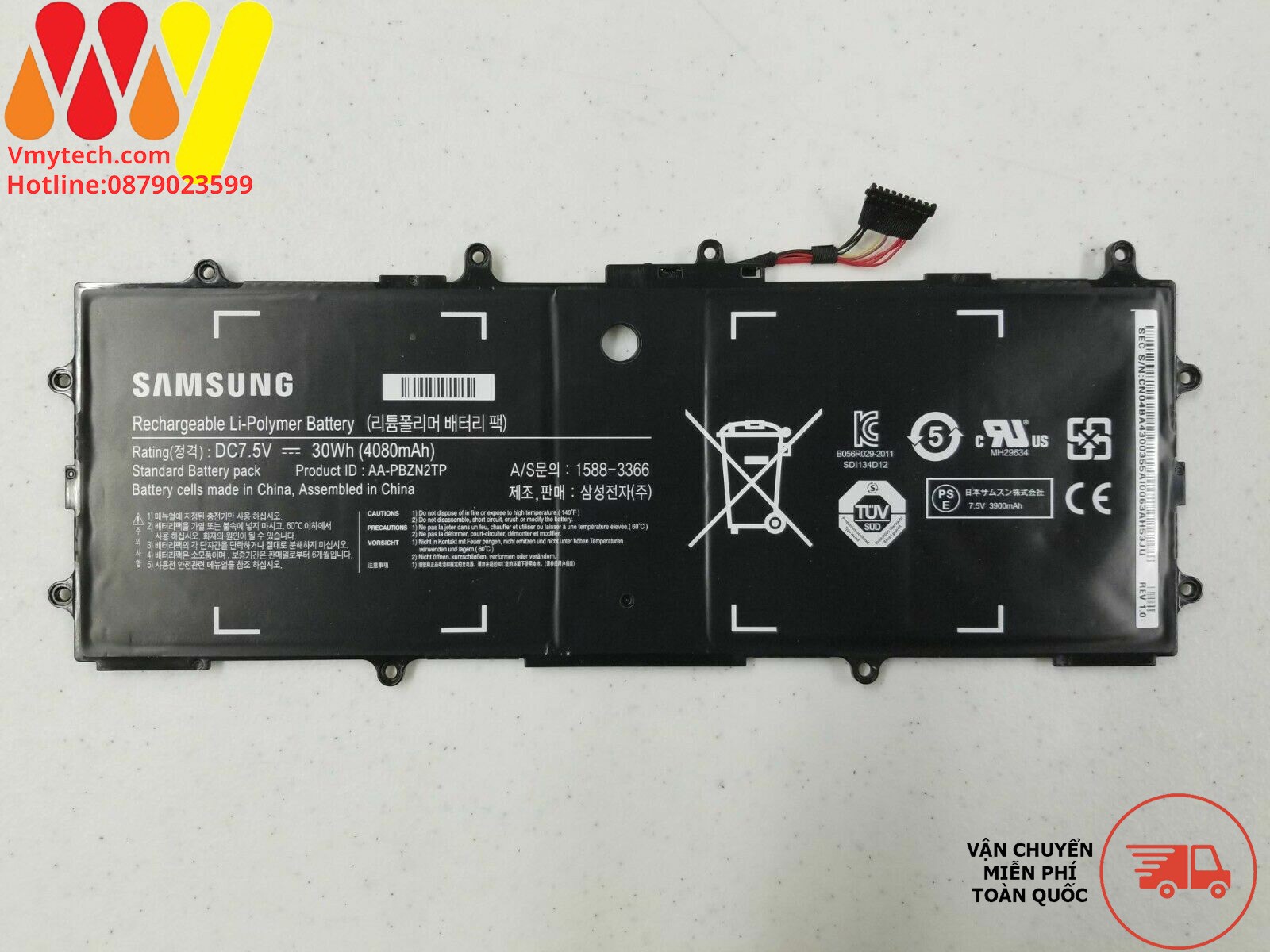 Pin SAMSUNG AA-PBZN2TP Samsung 905S3G 910S3G 915S3G NP910S3K XE303C12