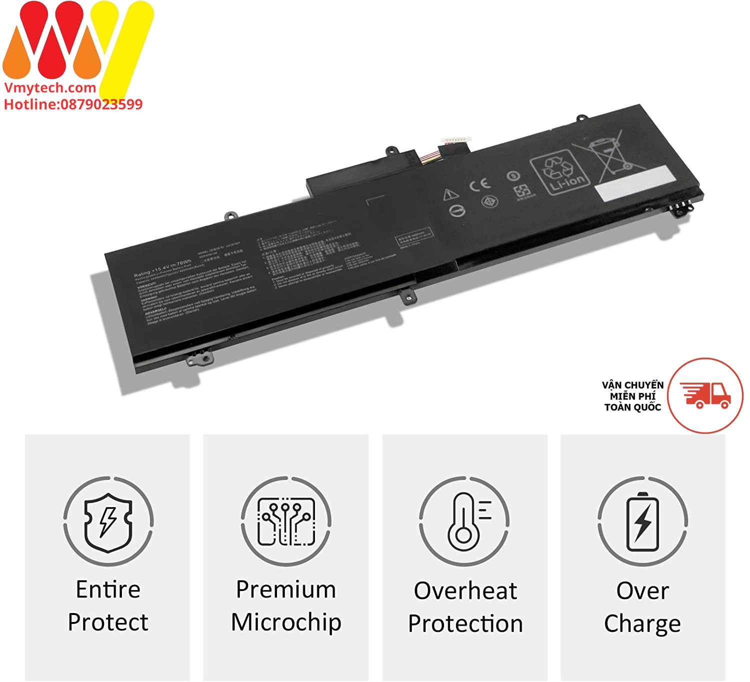 Asus Rog Zephyrus C41N1837 GX502LXS GX502LXS-XS79 GX502LWS GX502LWS-XS76 GX502LWS-HF030T GX502GV GX502G