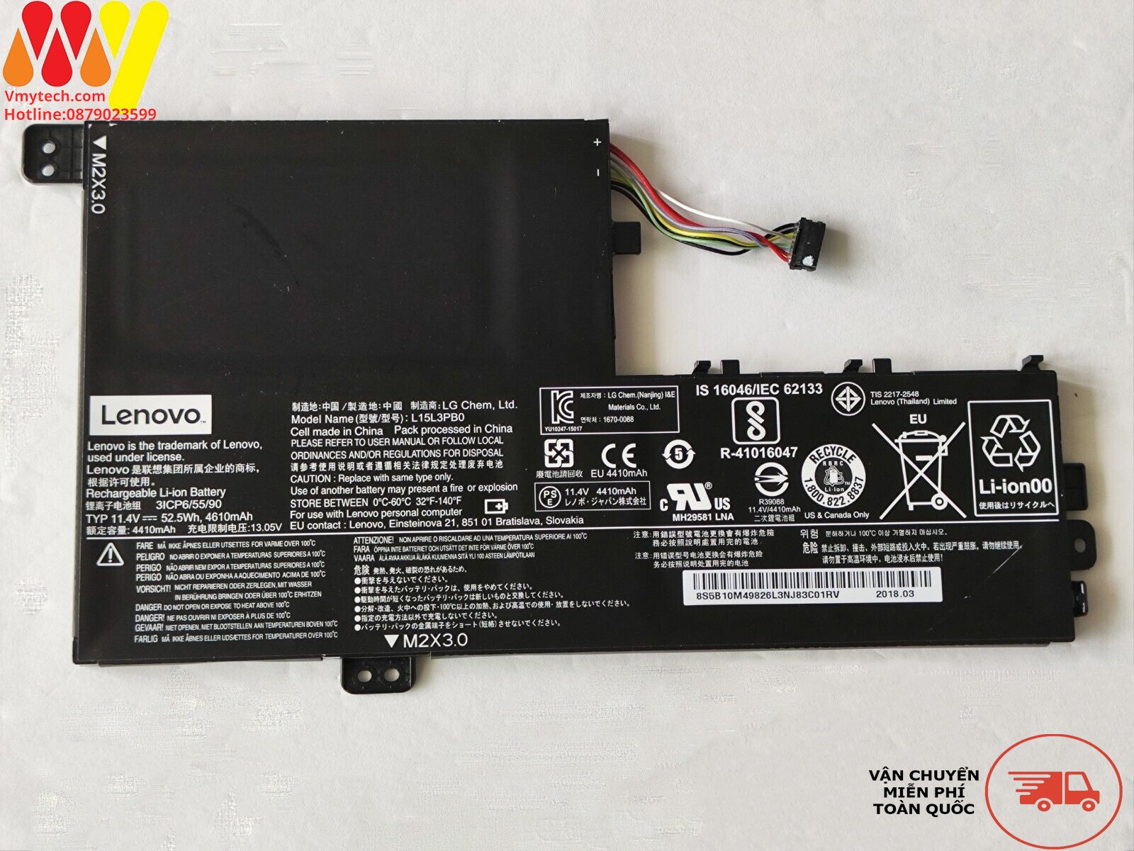 PIN LENOVO IDEAPAD 510-14,510-15(L15L2PB1) L15C2PB1 L15M2PB1 510-14IKB 510-14IS