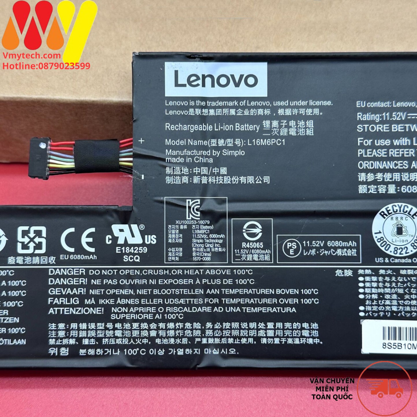 LENOVO YOGA720-15,720-15(L16L6PC1) L16C6PC1 L16M6PC1 72Wh