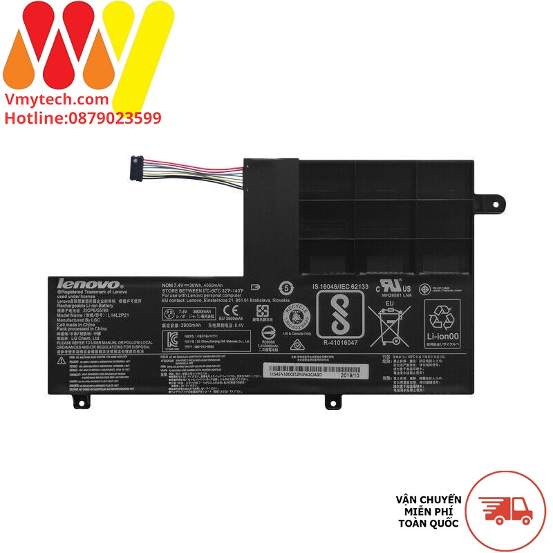 PIN LENOVO L14M2P21 L14L2P21 Battery For IdeaPad 330S-15ARR 14IKB Flex 3-1435 1580 L14L3P21 L14M3P21