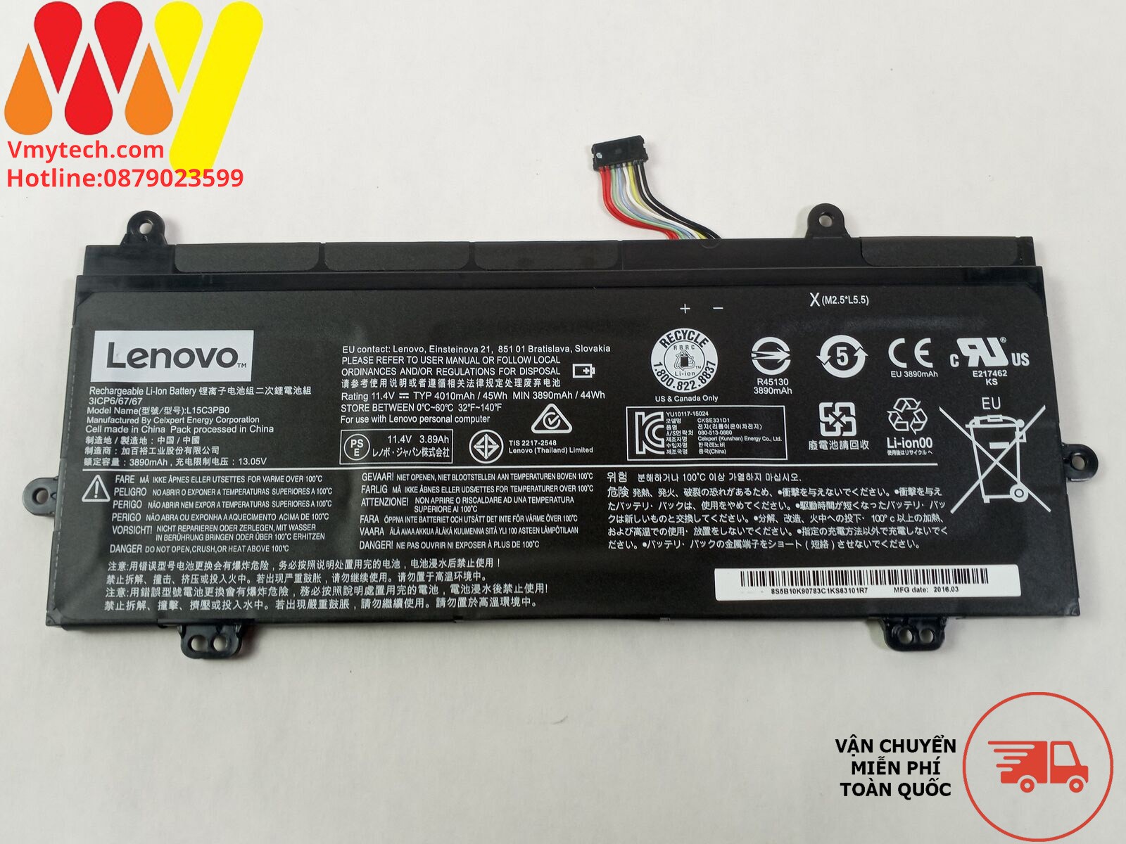 PIN LENOVO L15M3PB0 L15C3PB1 IdeaPad 330S-15IKB 320S-15IKB Flex 4-1580 52.5w L15L3PB0 L15C3PB0