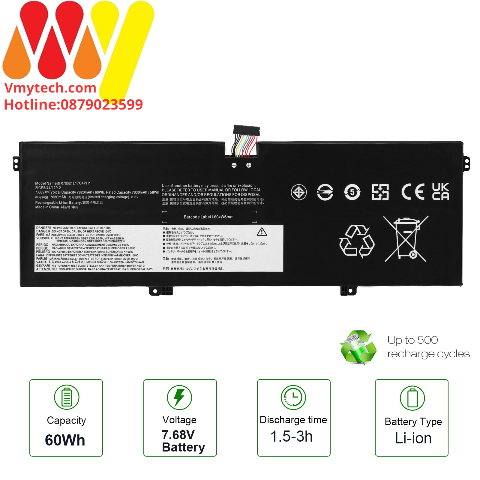 LENOVO L17M4PH1, L17C4PH1 Lenovo Yoga C930 C930-13IKB Yoga 7 Pro-13IKB L17M4PH2