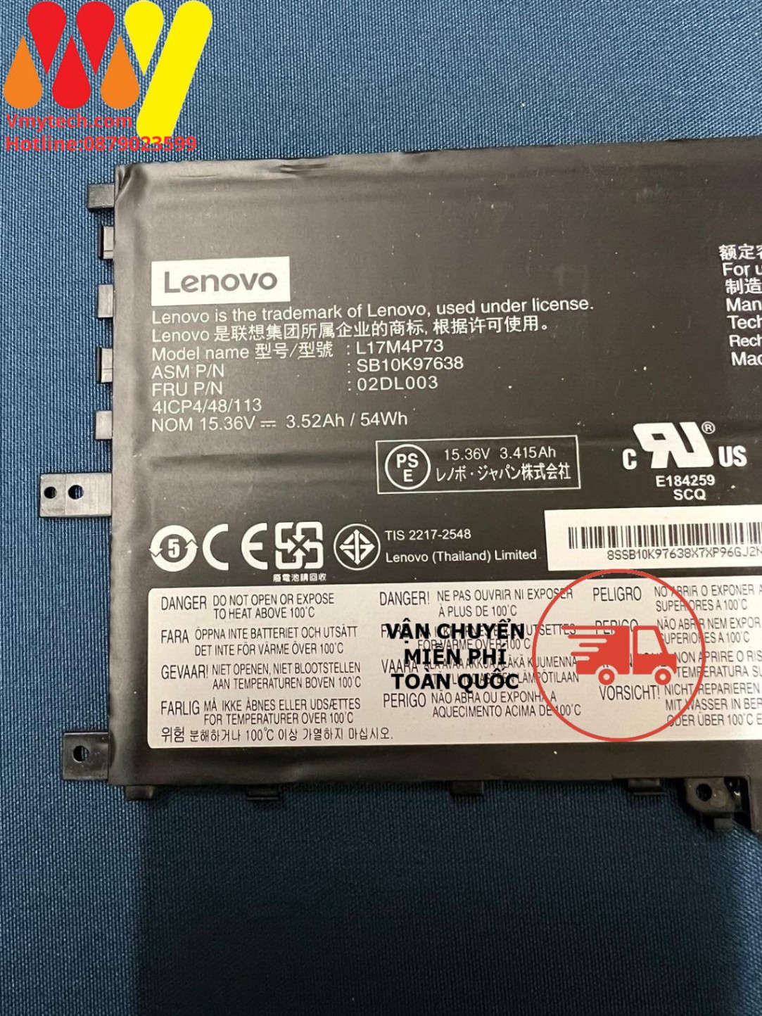 LENOVO L17M4P71 L17M4P73 SB10K97638 Battery for Lenovo ThinkPad X1 Yoga 3rd Gen
