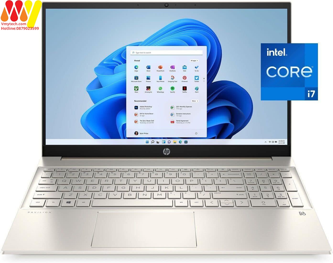 HP Pavilion 15-eg0070wm Core i7-1165G7/ Ram 8GB/ SSD 512GB/ 15,6'' FHD Touch Screen/ Gold/ New