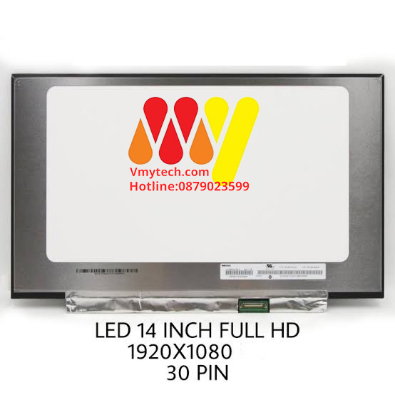 Màn hình 14, LED Mỏng, 30 pin,Viền mỏng,Không tai,Full HD IPS dùng Cho Các Mã Máy DEll, HP, Lenovo, Asus, Acer,...