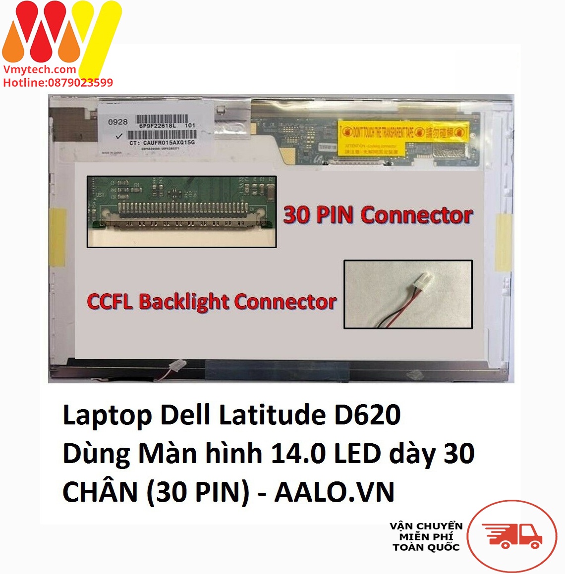 LCD, Màn Hình Laptop DELL D620,D630,1400,1420-141inch LED dày 30 CHÂN (30 PIN)