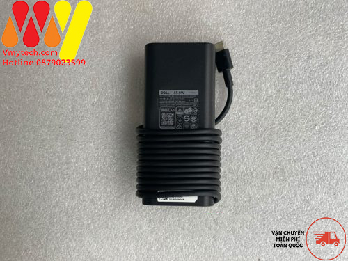 Adapter, Sạc Laptop Dell 19.5V-3.34A (65w) Chân USB Type-C, Chính Hãng
