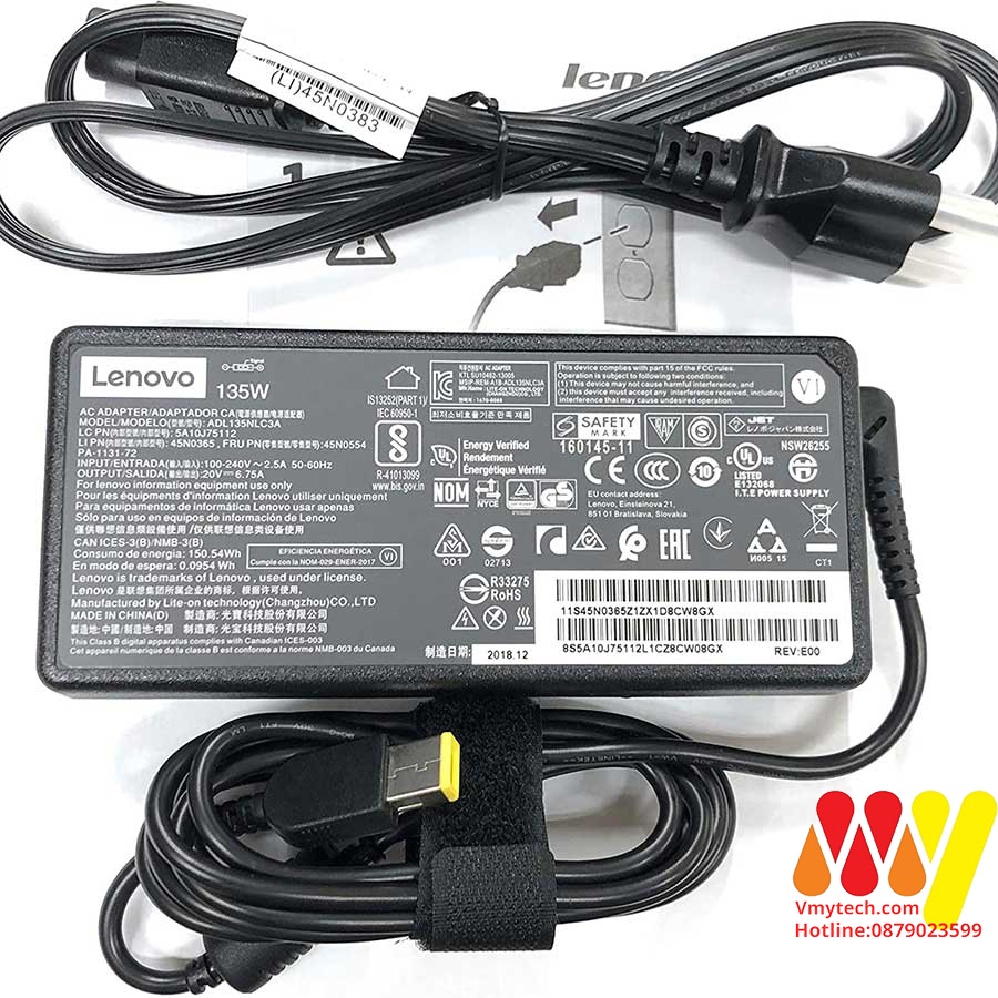 Sạc Laptop Lenovo Legion Y530-15ICH Y530 Y50-70 Y40-70 Y520 Y570 (135 Walt)