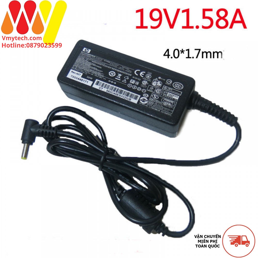 Sạc Laptop Toshiba 19V - 1.58A (30W) chân thường 5.5 * 2.5mm, Chính Hãng