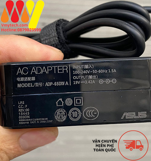Sạc laptop ASUS Pro P1440U P1440UA P1440FA, Sạc Asus 65W Chính Hãng