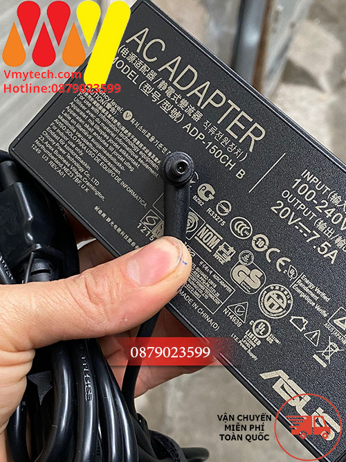 Adapter, Sạc Asus 20V-7.5a Kim Nhỏ