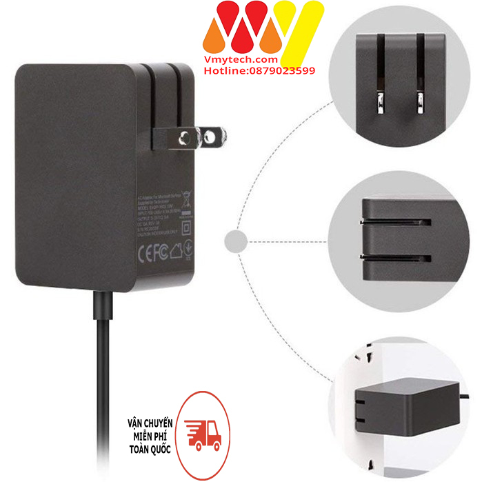 Adapter, SẠC SURFACE 3 5.2V-2.5A , Sạc Surface 13W Chính Hãng