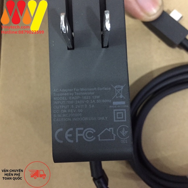 Adapter, SẠC SURFACE 3 5.2V-2.5A , Sạc Surface 13W Chính Hãng